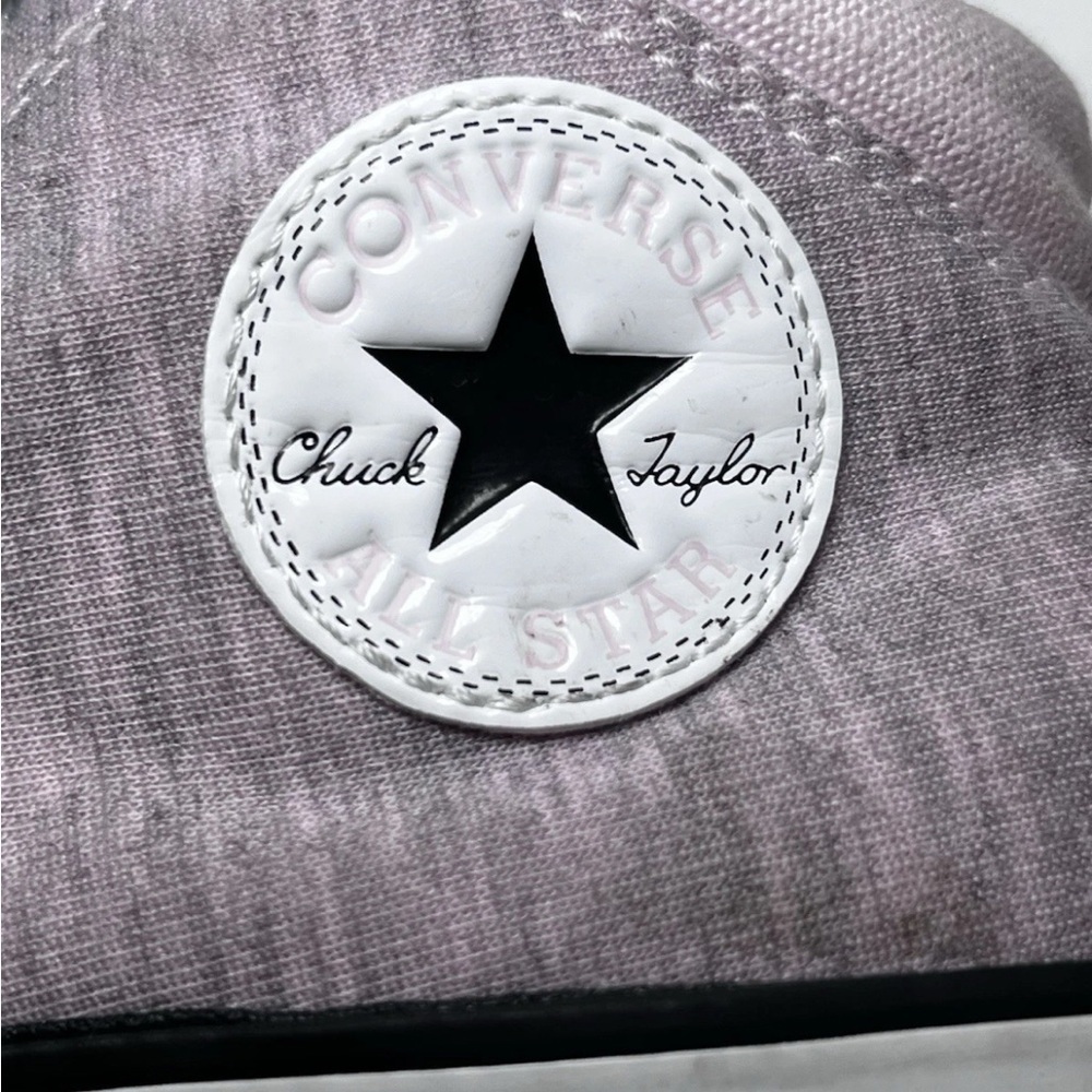 Converse Shoes Womens 8 Chuck Taylor All Star Sneakers Pink Gray Canvas High - Picture 3 of 12